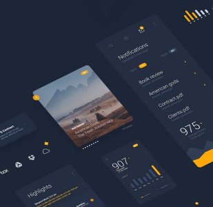 LiquidPro - Sketch UI Kit - Free Download