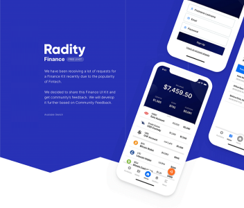 Radity Finance UI Kit - Free